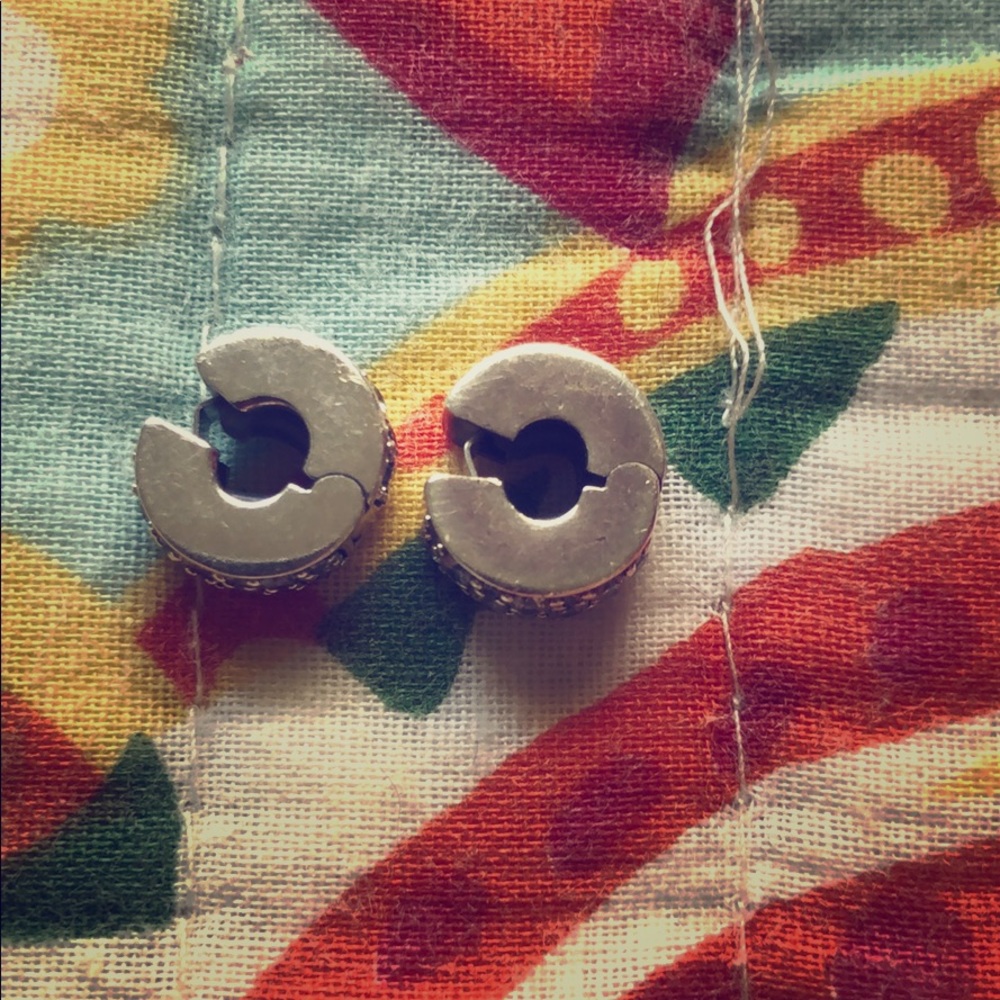 2 Pandora Sterling Silver Charm Clips